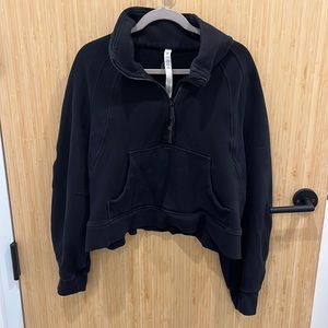 Scuba Oversized Funnel Neck Half Zip
